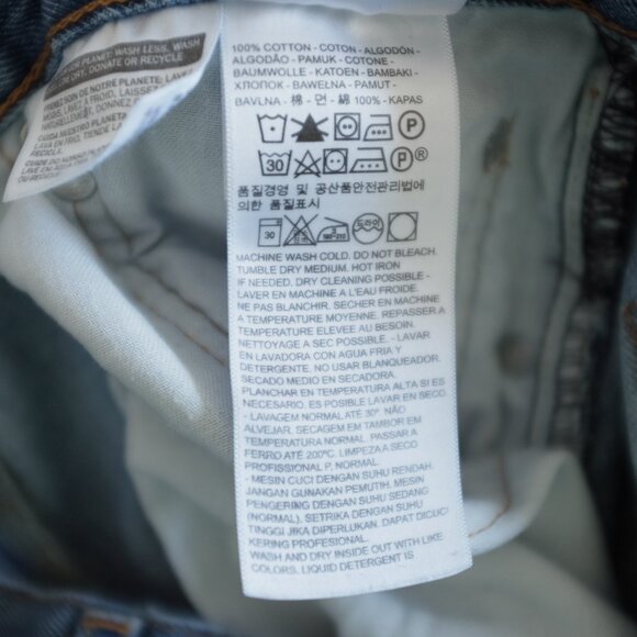 Levi's 550 Relaxed Fit jeans 4891 medium stonewash denim pants - Picture 10 of 15